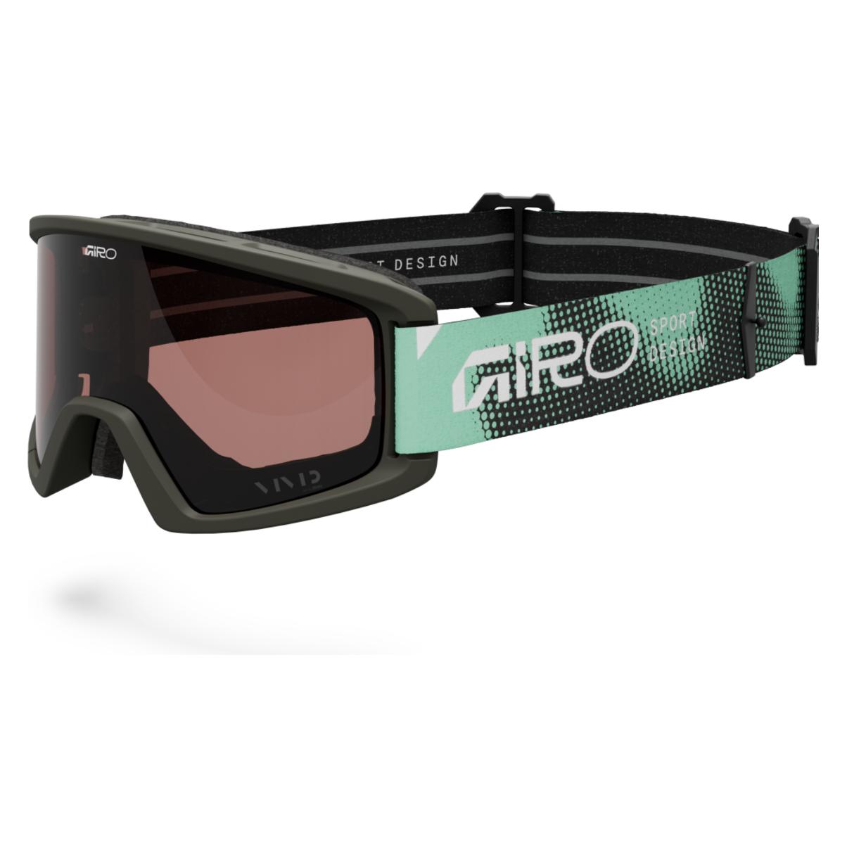 Giro Tazz MTB Vivid Goggle (motion green, Clear, vivid trail+clear) (39380-E42-OS)