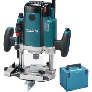 Makita Oberfräse RP2302FC07, Netzbetrieb, 2300 W, 0 - 70 mm Frästiefe, mit Koffer, Schaft-Ø 6 - 12 mm