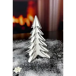Deko Baum Martino cremeweiß/schwarz 17,5cm