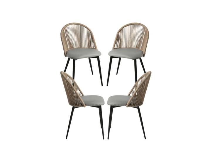 4er Set Misal Stühle - Gris dunkel