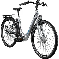 Zündapp Green 2.7 E Bike Damenfahrrad 28 Zoll 150 - 175 cm mit 3 Gang Nabenschaltung Rücktritt Pedelec Hollandrad Citybike Nabenmotor