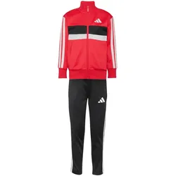 adidas Seasonal Essentials Tiberio 3-Streifen Tricot Trainingsanzug jüngere Kinder KZ0117 - pure ruby/white/black 104