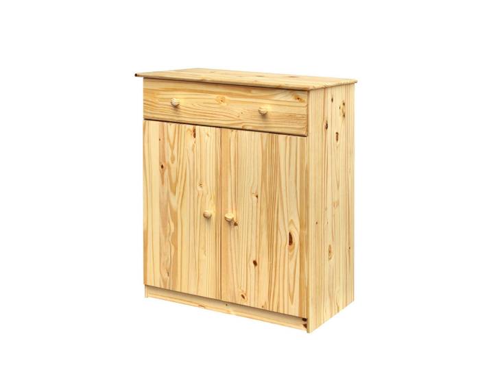 Livetastic Kommode, Natur, Holz, Kiefer, massiv, 1 Fächer, 1 Schublade(n) Schubladen, 91x107x43 cm, Holzmöbel, Kleinmöbel Holz, Holzkommoden