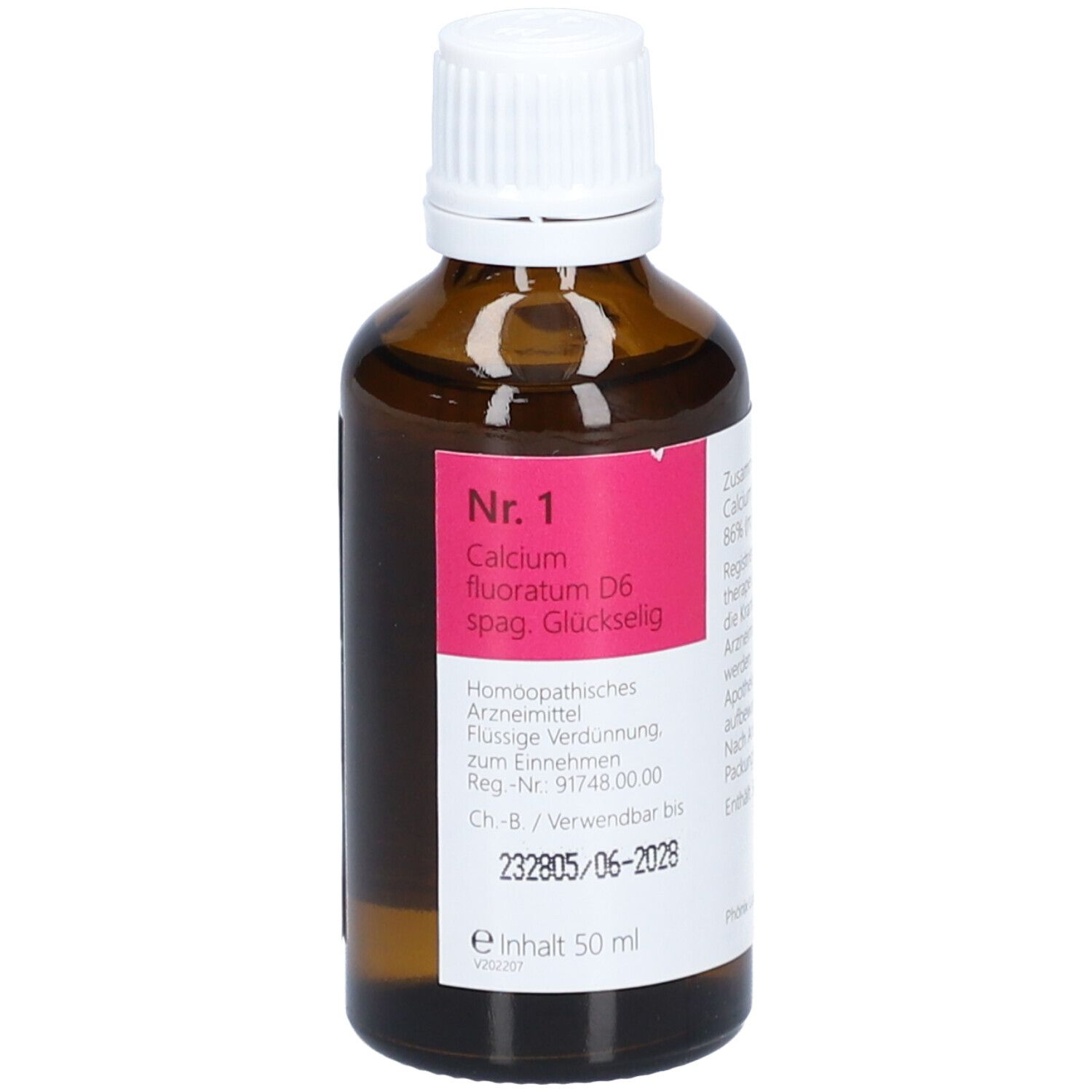 Nr.1 Calcium fluoratum D 6 spag.Glückselig 50 ml Tropfen zum Einnehmen