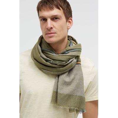Strickschal CAMP DAVID, Herren, grün (khaki), Material: 100% Baumwolle, Modetücher