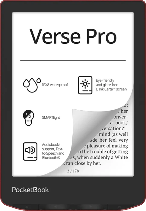 PocketBook 634 Verse Pro Passion Red, rot
