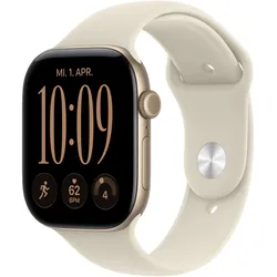 Apple Watch Series 12 (46 mm, Aluminium, Gold, 5G), Smartwatch