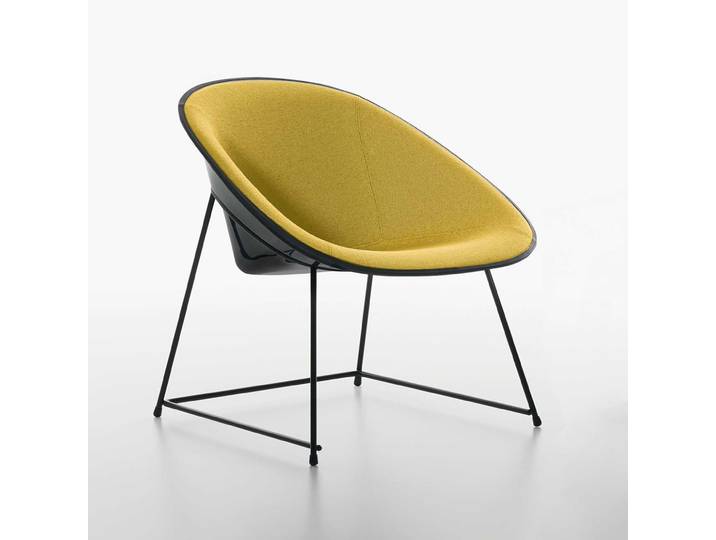 Lounge Sessel Plank Cup Gelb, Neu