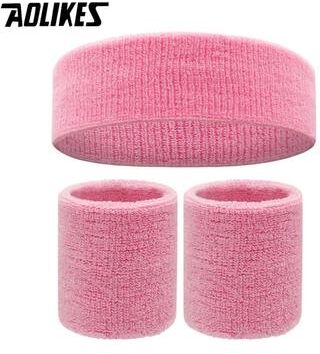 Inspire Essentials AOLIKES Sports Sweatband Set Headband And Wristbands For Running Gym Basketball 16