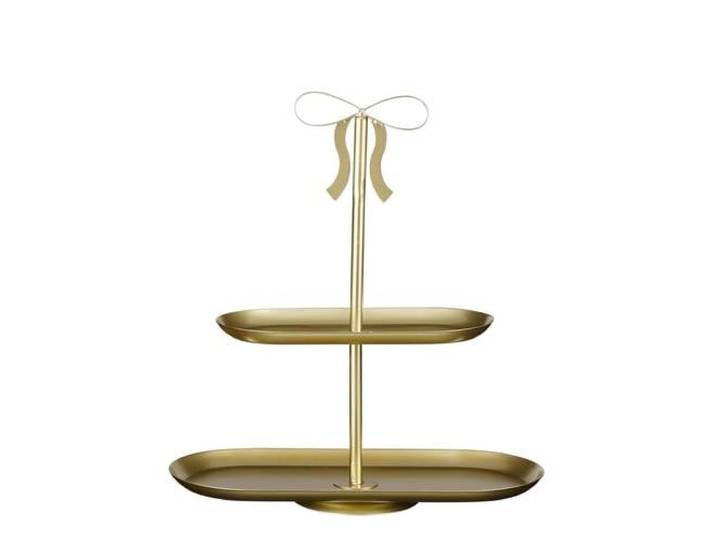 Mica Decorations ijzeren etagere Grazia 38x17x40 cm - goud