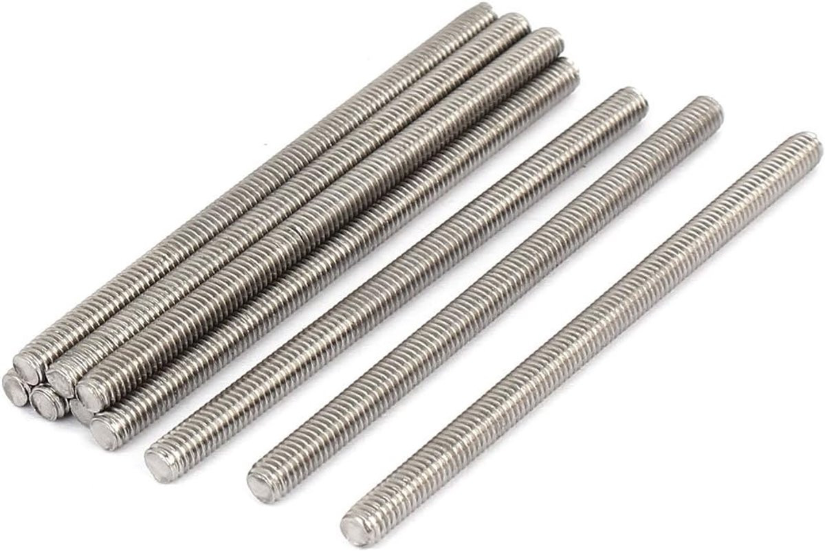 Sourcingmap Sourcingmap M4 x 70mm Sourcingmap RVS Sourcingmap Studs Sourcingmap Zilver Tone 10 Stuks