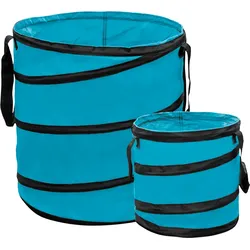 POWERTEC GARDEN Pop-Up Gartenabfallsäcke 2er-Set, Hellblau