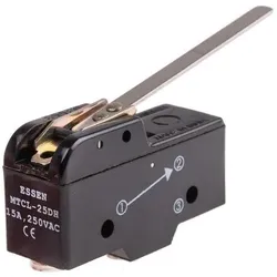 RS PRO Mikroschalter Hebel-Betätiger Schraub, 15 A @ 250 V ac, 1-poliger Wechsler 85 g, Schalter + Taster