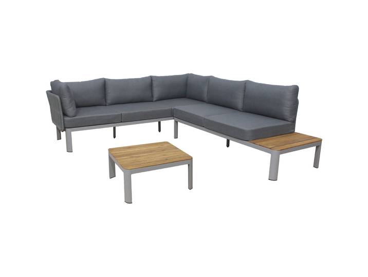 Gartenlounge Clasico grau Aluminium 7 B 207 T 240 cm - Gartenlounge - Wetterfeste Gartenmöbel & Accessoires