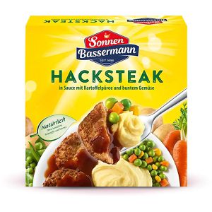 Sonnen-Bassermann Fertiggericht Hacksteak, mit Kartoffelpüree und Gemüse, 480 g