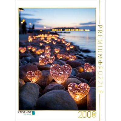CALVENDO Puzzle Strand-Herz | 2000 Teile Lege-Größe 90x67cm Foto-Puzzle für glückliche Stunden, Sonstige von , Calvendo Puzzle