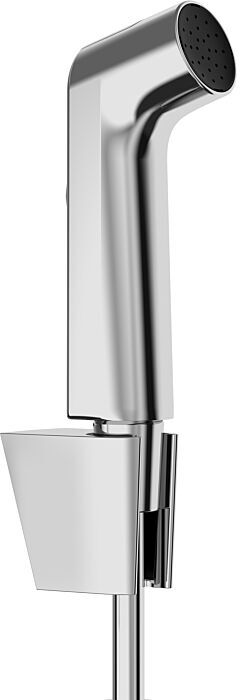 Hansgrohe Bidette Handbrause 1jet 29238000 EcoSmart, mit Duschkopfhalterung und Duschschlauch 125 cm, Chrom
