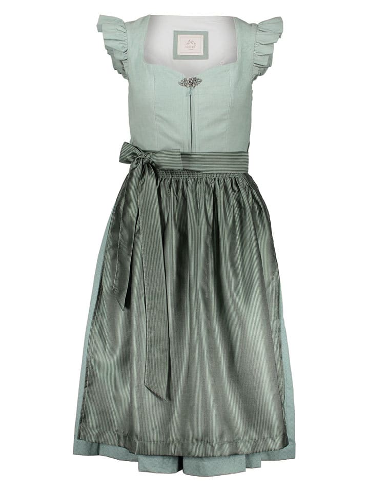 Turi Landhaus Dirndl in Mint/ Grün - 34