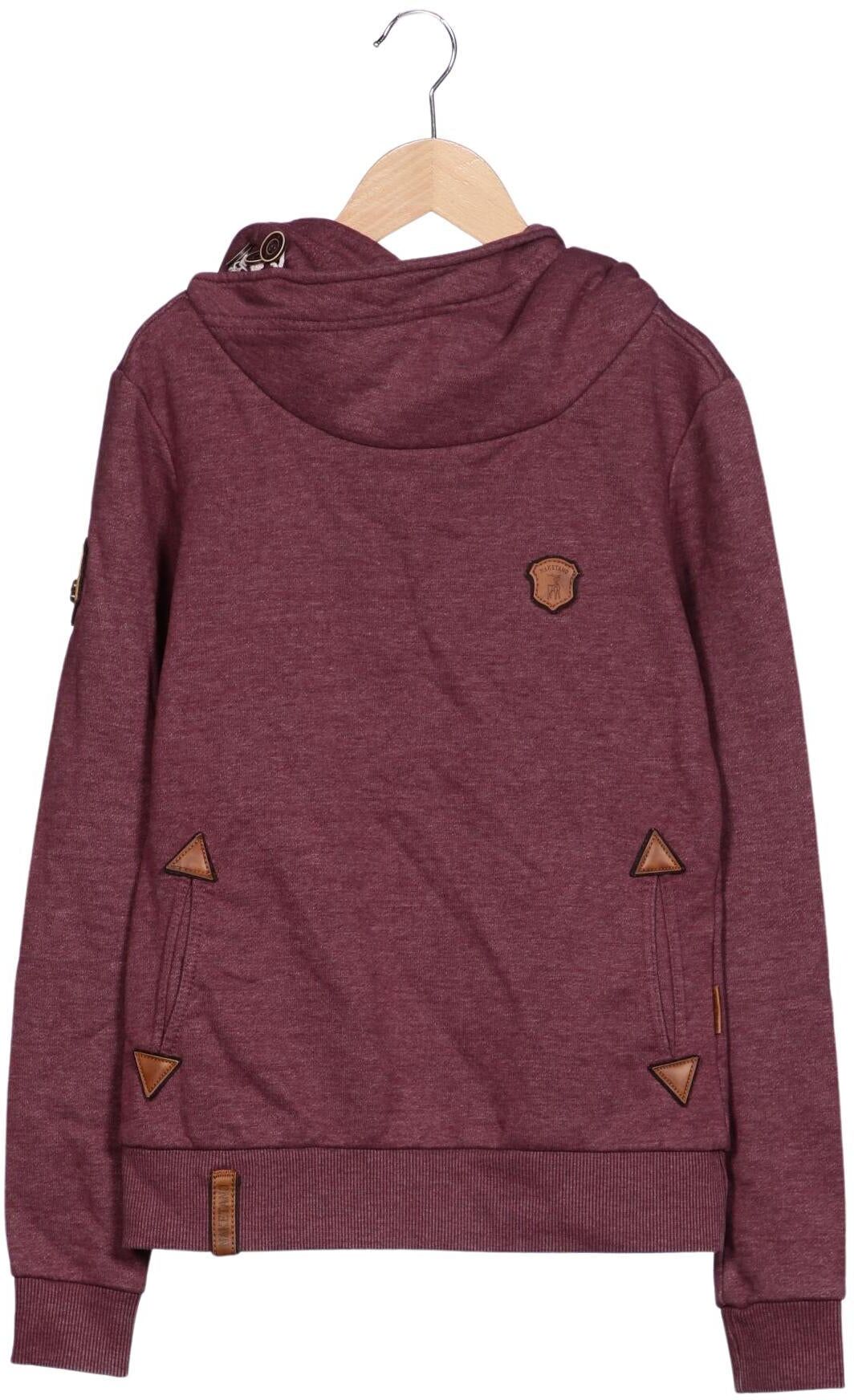 Naketano Damen Kapuzenpullover, Bordeaux, Gr. S, kein / Etikett - Second Hand
