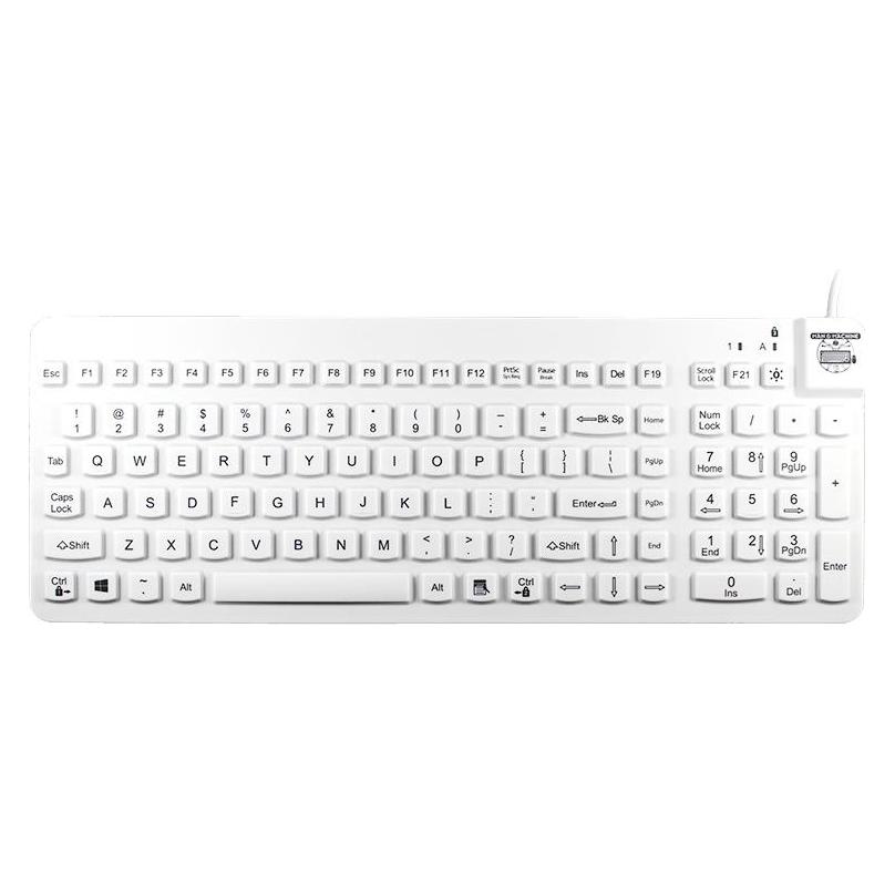 Man & Machine Europe Manly Machine Really Cool Keyboard - Medical, Disinfected, Low Profile Keyb (Eng. Int., Kabelgebunden) (RCLP/W5)