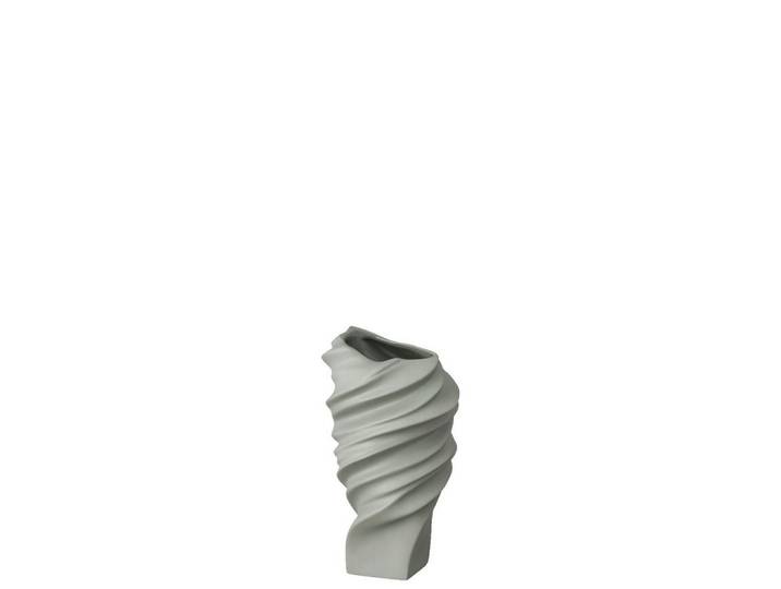 Rosenthal Vase Squall - Lava, Lavagrau, Keramik, 14.9 cm, Dekoration, Vasen, Keramikvasen
