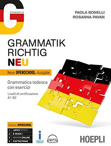 Grammatik richtig. Neu. Grammatica tedesca con esercizi. Livelli di certificazione A1-B2. Per le Scuole superiori. Con ebook. Con espansione online. Con File audio per il download - Preis vom 19.10.2026 19:33:35 h