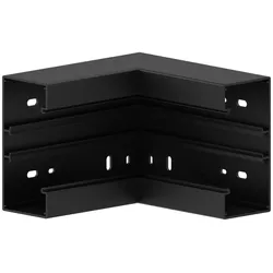 GGK 12795 Inneneck BR 60x130mm/80-9005, PVC, Gehrungsformteil, schwarz BR 60x130/80-IE BR60x13080IE