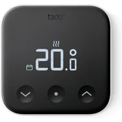 tado° Wireless Temperature Sensor X Add on, Thermostat, Schwarz