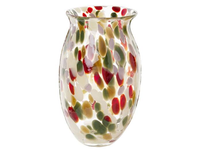 Vase aus buntem Glas H31cm