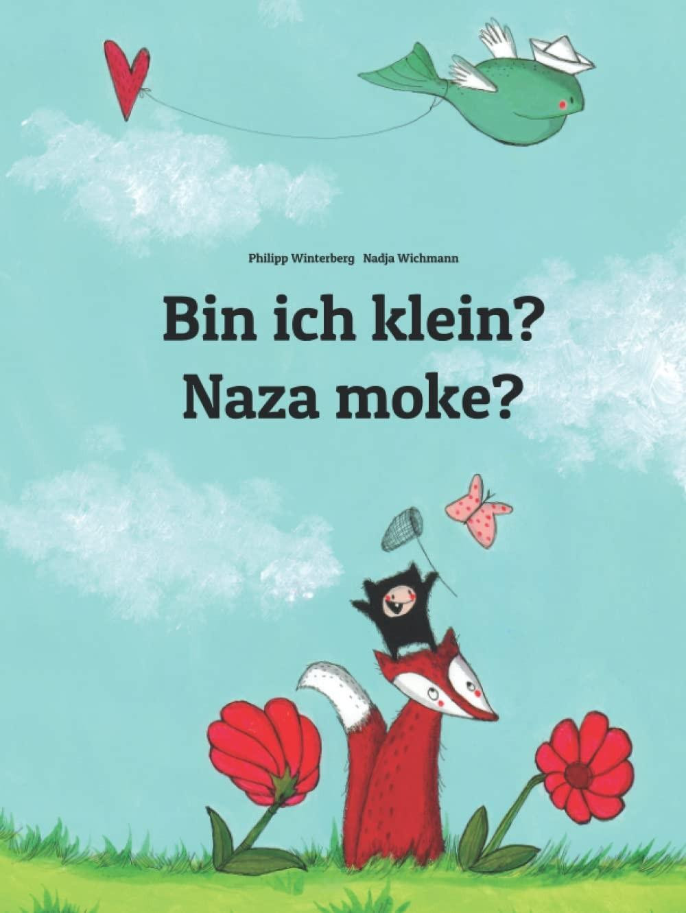 Tweetaalig prentenboek Duits-Lingála - Bin ich klein?