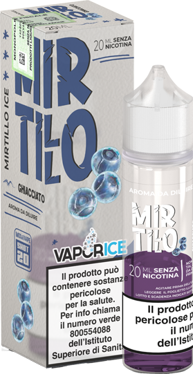 VaporArt Mirtillo Vaporice Liquido Shot 20ml Ghiaccio