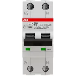 ABB FI-LS-Schalter DS201, 1+N, 30mA, 10A, C, Typ A APR - DS201 C10 APR30
