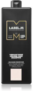 label.m Vibrant Rose Colour Care Shampoo champô hidratante para cabelo pintado e com madeixas 1000 ml. Vibrant Rose Colour Care Shampoo
