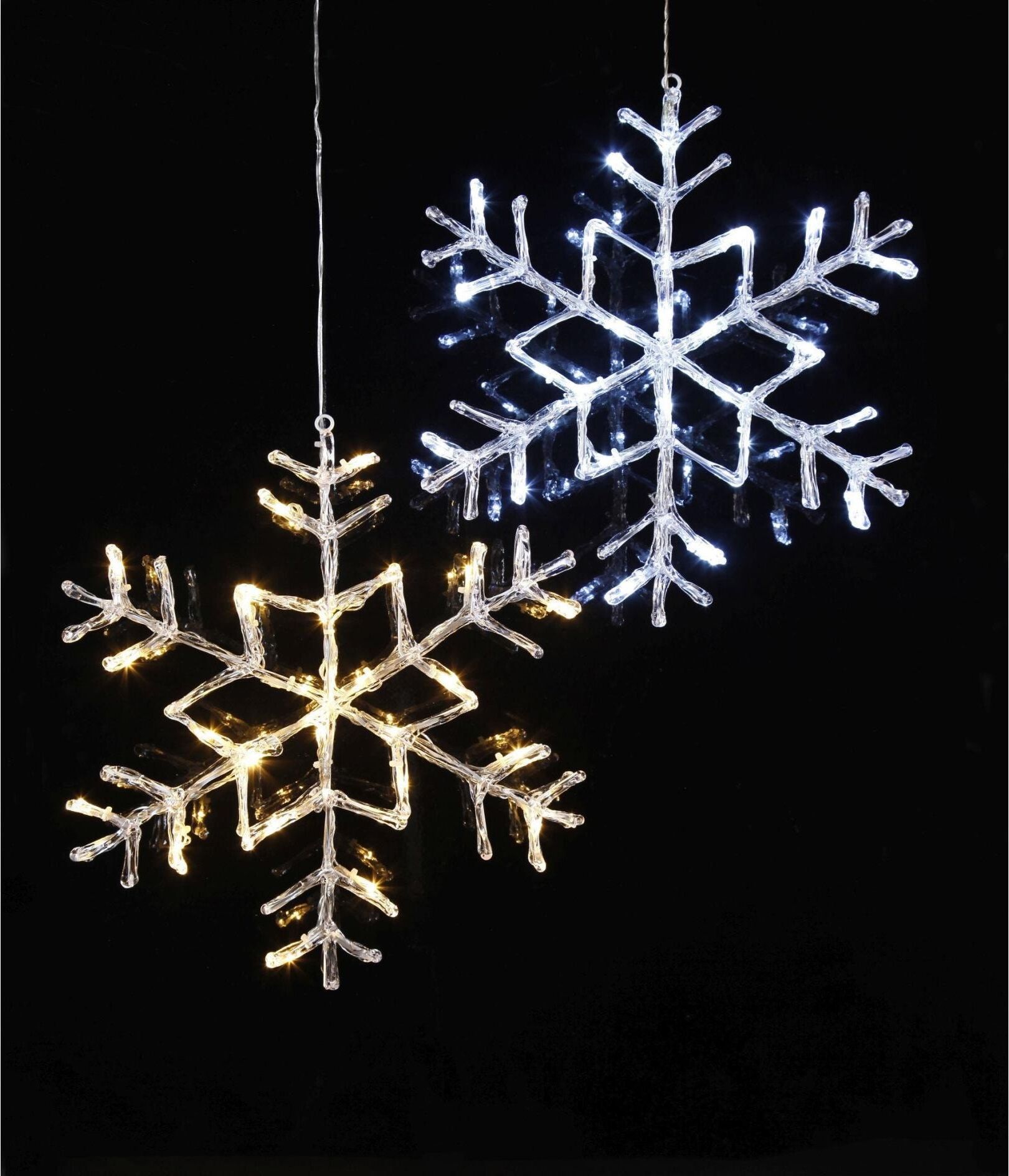 Dekolicht "Trading Fensterhänger Eisstern", transparent, B:1,5cm H:40cm Ø:40cm, PARFORCE TRADITIONAL HUNTING, Leuchten, Dekolicht transparent Ø 40cm H: 40cm