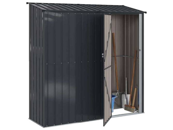 [88036]Cabanons de jardin Anthracite 203 5x73x200 cm Métал Poids:37.95 Kg