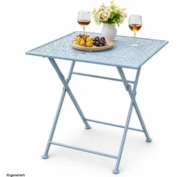 HTI-Living, Gartentisch + Balkontisch, Gartentisch Solea Blau