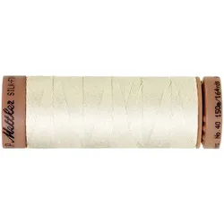 Mettler Silk Finish Cotton Maschinen- & Handquiltgarn, Stärke: 40, 150m-Spule, ecru
