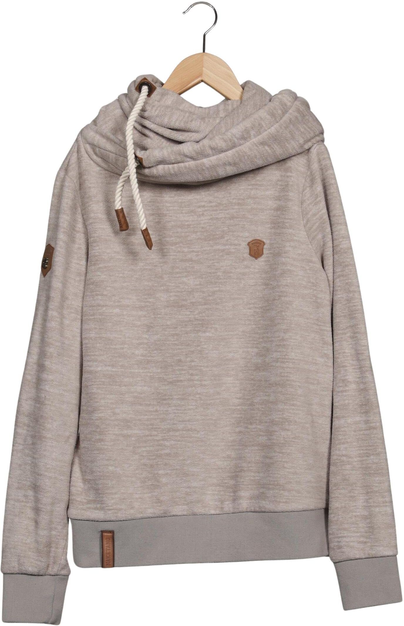 Naketano Damen Kapuzenpullover, Beige, Gr. L, Synthetik - Second Hand