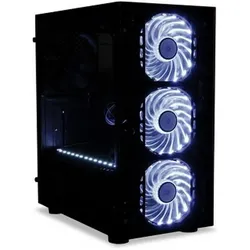 iBox PASSION V4 Mini Tower (Mini-ATX), PC Gehäuse, Schwarz