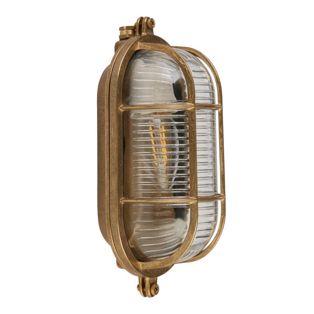 Searchlight Klassieke wandlamp Bulkhead goud/messing - 20361PB