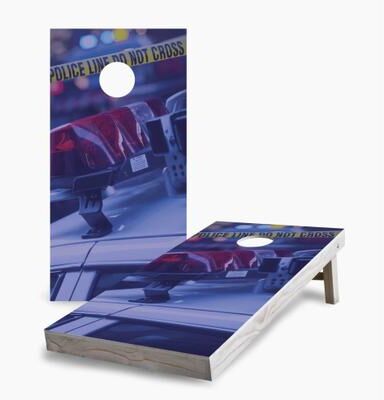Skip's Garage Police Regulation 2x4 Cornhole Game Set