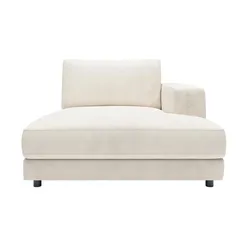 Jette Home Element Ottomane rechts in Feincord Modulsofa Sila ¦ weiß ¦ Maße (cm): B: 125 H: 85 T: 170.0