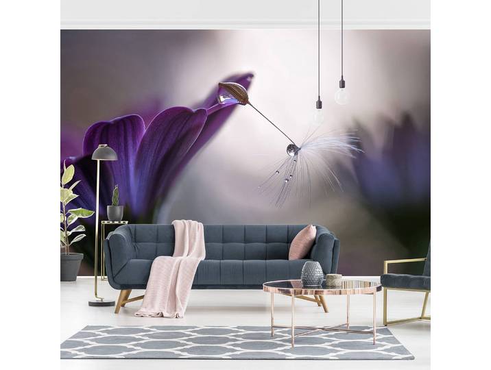Vliestapete Purple Rain 384 x 255cm 384 x 255 cm