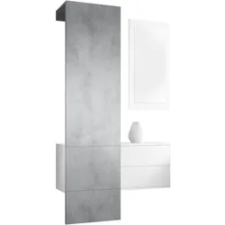 GARDEROBE Carlton Paneel in Beton Oxid Optik