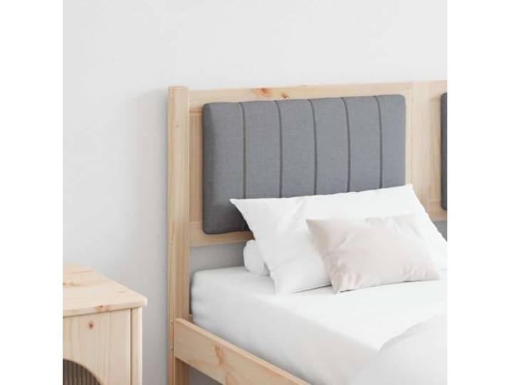 RJPLMFV Bett-Kopfteil, gepolstert, Braun, 135 cm, massives Kiefernholz Gepolstert mit weichem Polyester, Rückseite fertig, pflegeleicht, ideal zum Lesen im Bett