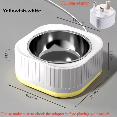 Inspire Curations WarmSip Constant Temperature Pet Heating Bowl For Cats & Small Dogs y us Plug A