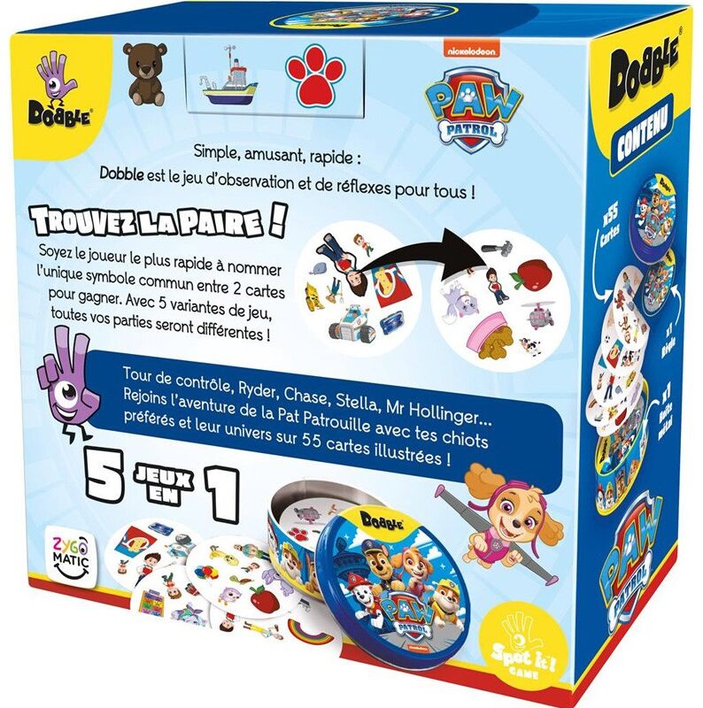 Zygomatic Dobble : Pat Patrouille (Eco Sleeve)