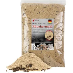 Moritz 1kg Räuchermehl Buche mit Nelke fein 0,5 -1 mm Räuchern I Kalträuchern von Fisch Fleisch Wurst Käse Gemüse auch für BBQ I Grill - Räucherspäne