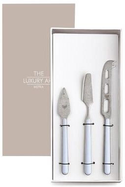 Mepra Fantasia Pewter Cheese Knives - 3 Pieces