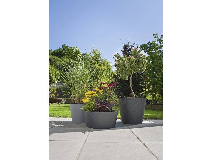 Vase à plantes 40/239 Ø 18cm Noir/Noir